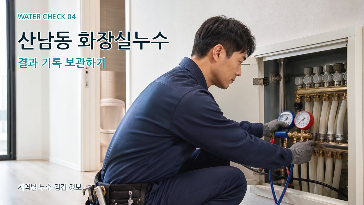 산남동 화장실누수 결과 기록 보관하기