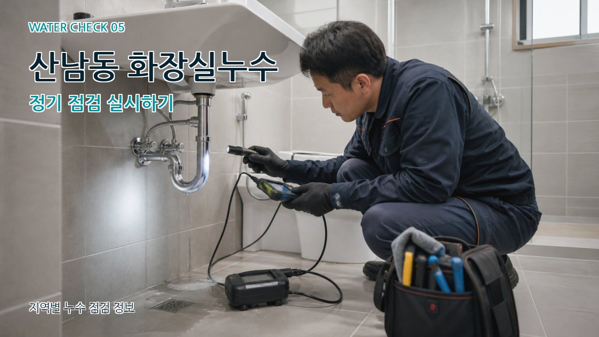 산남동 화장실누수 정기 점검 실시하기