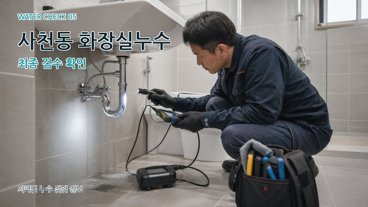 사천동 누수공사 누수탐지 이미지