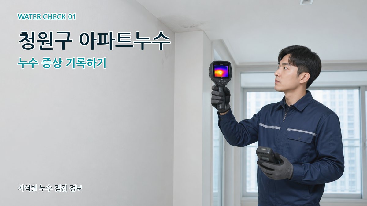 청원구 아파트누수 누수탐지 이미지