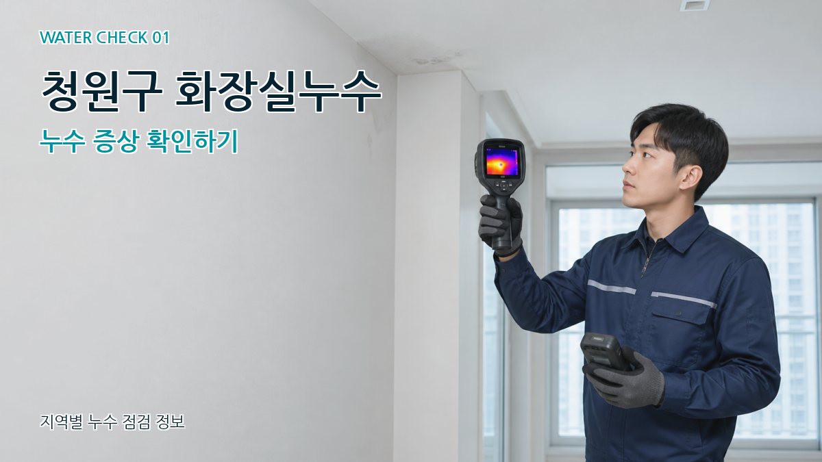 청원구 화장실누수 누수 증상 확인하기