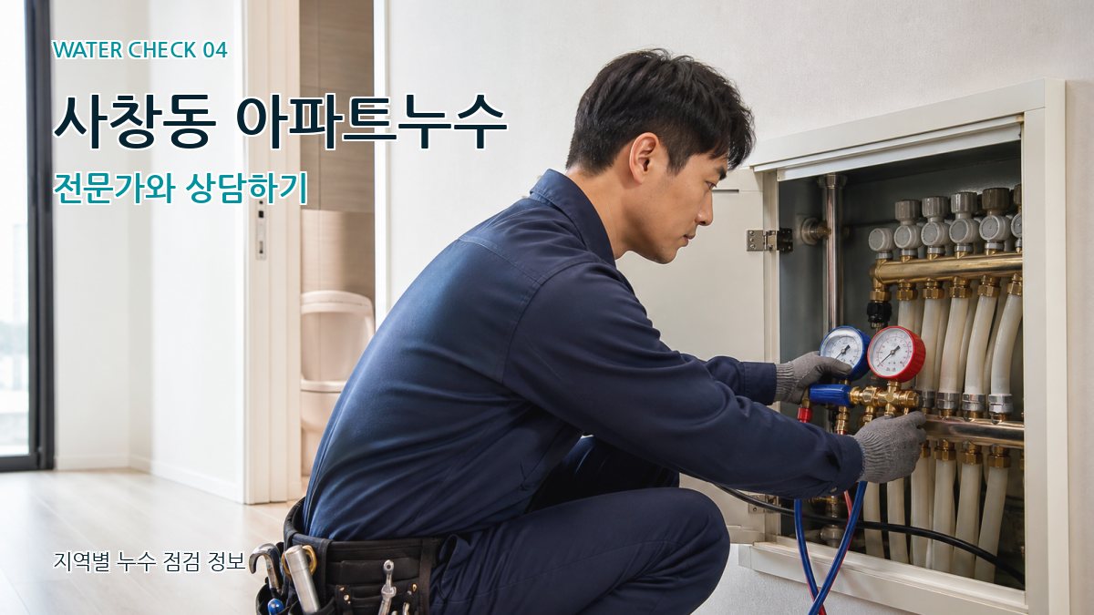 사창동 아파트누수 전문가와 상담하기