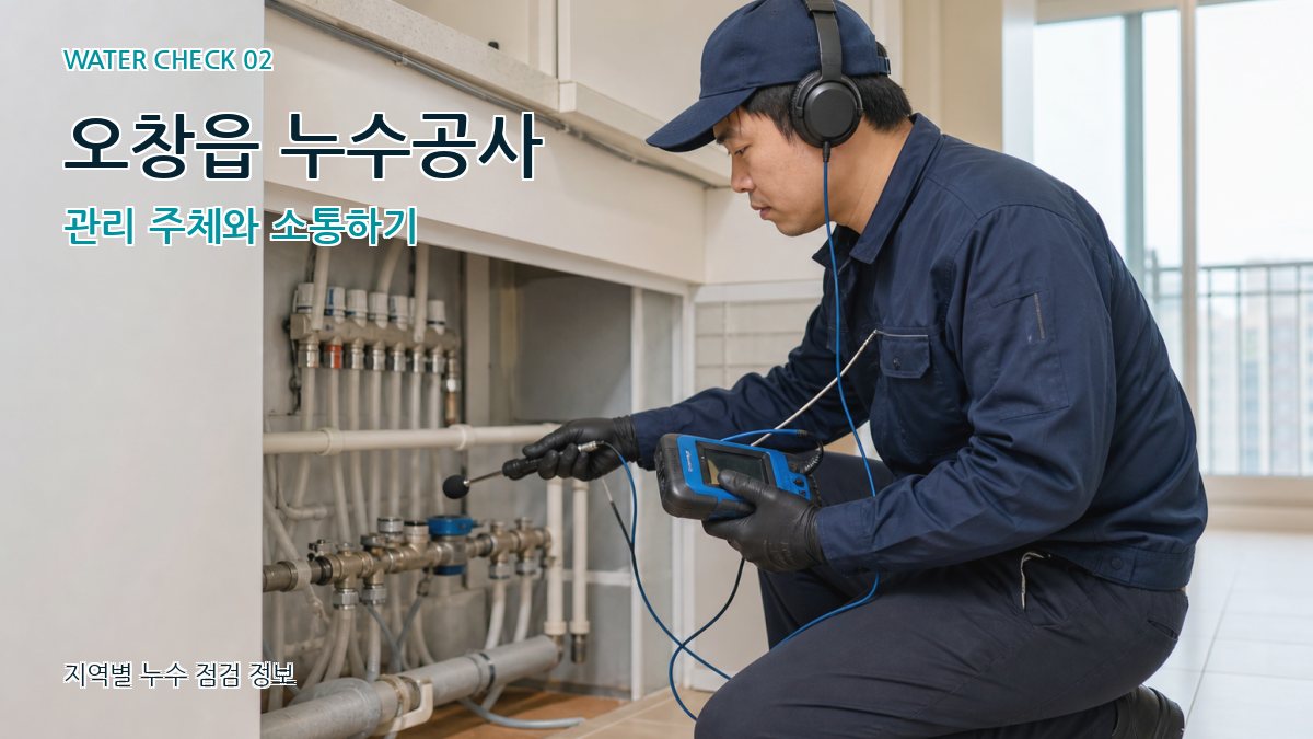 오창읍 화장실누수 누수탐지 이미지