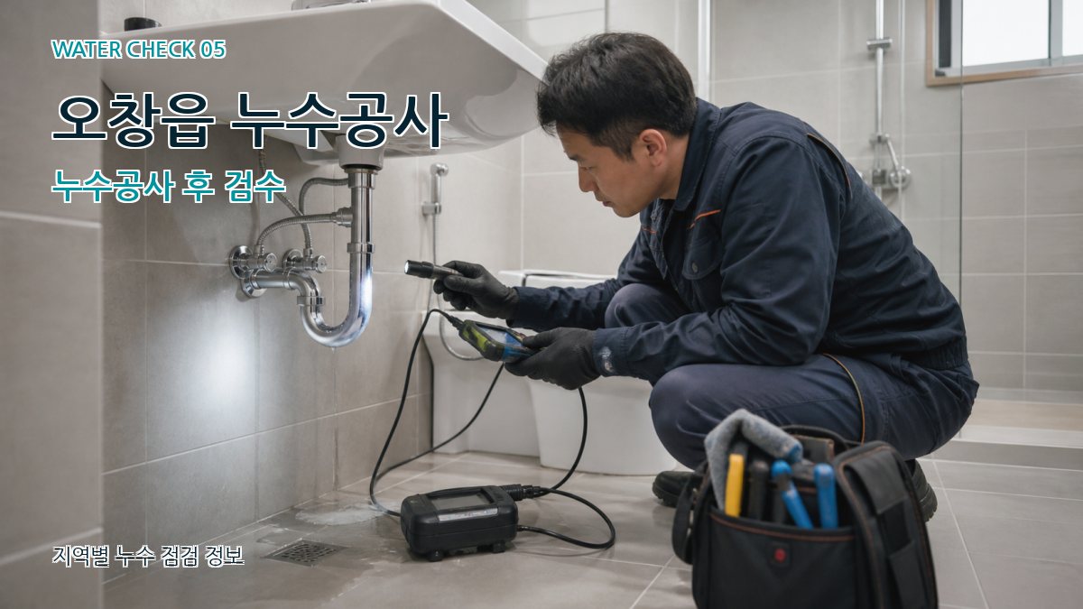 오창읍 누수공사 누수탐지 이미지