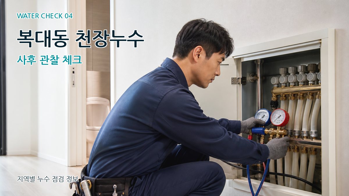 복대동 누수탐지 누수탐지 이미지