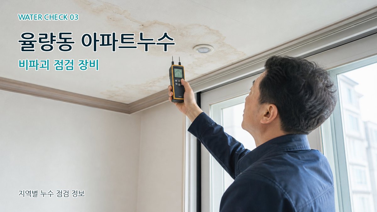 율량동 아파트누수 비파괴 점검 장비