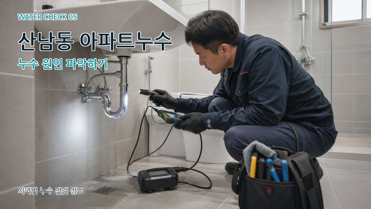 산남동 아파트누수 누수 원인 파악하기
