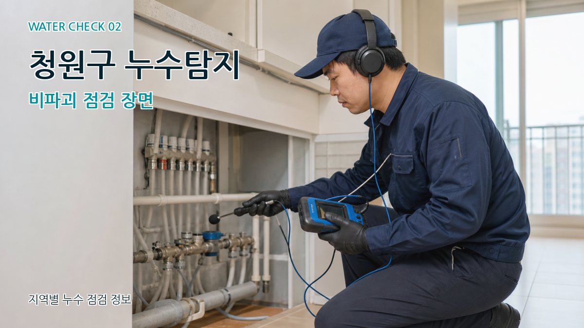 청원구 화장실누수 누수탐지 이미지