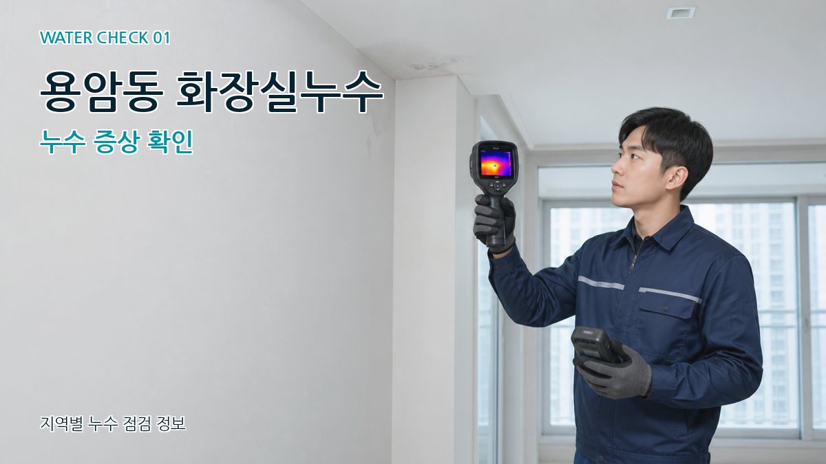 용암동 화장실누수 누수 증상 확인