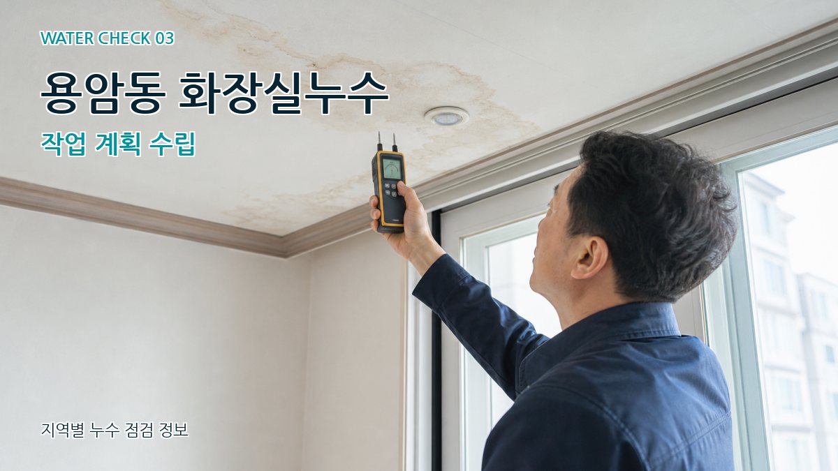 용암동 화장실누수 작업 계획 수립