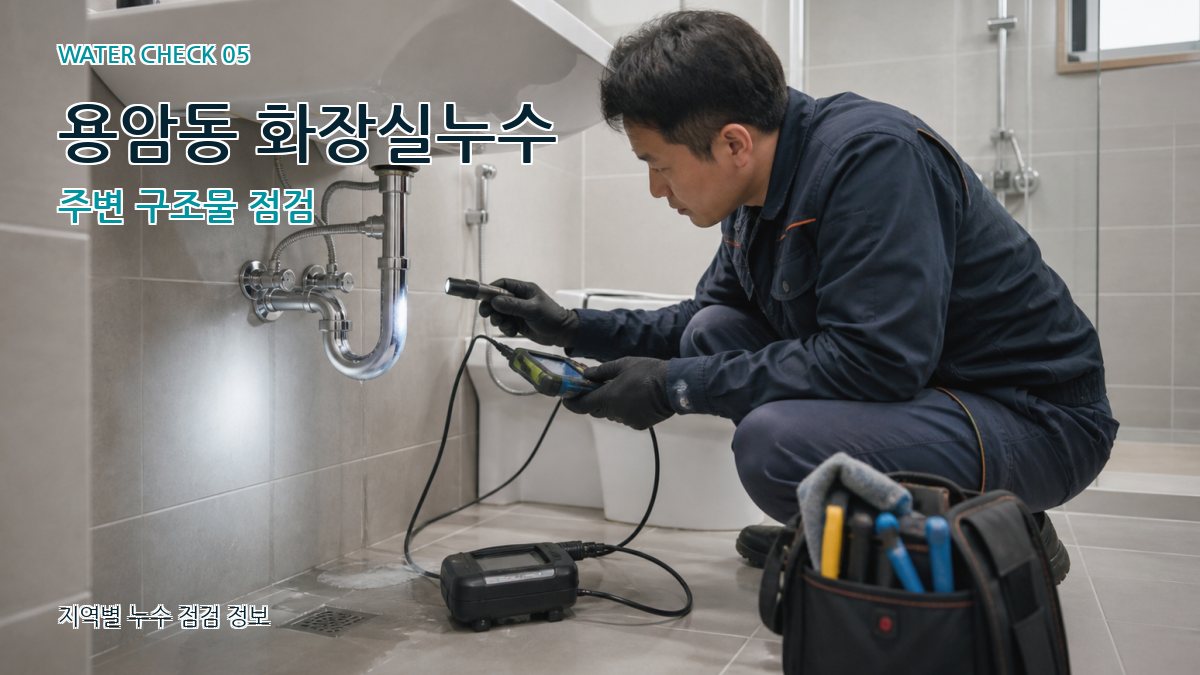 용암동 화장실누수 주변 구조물 점검