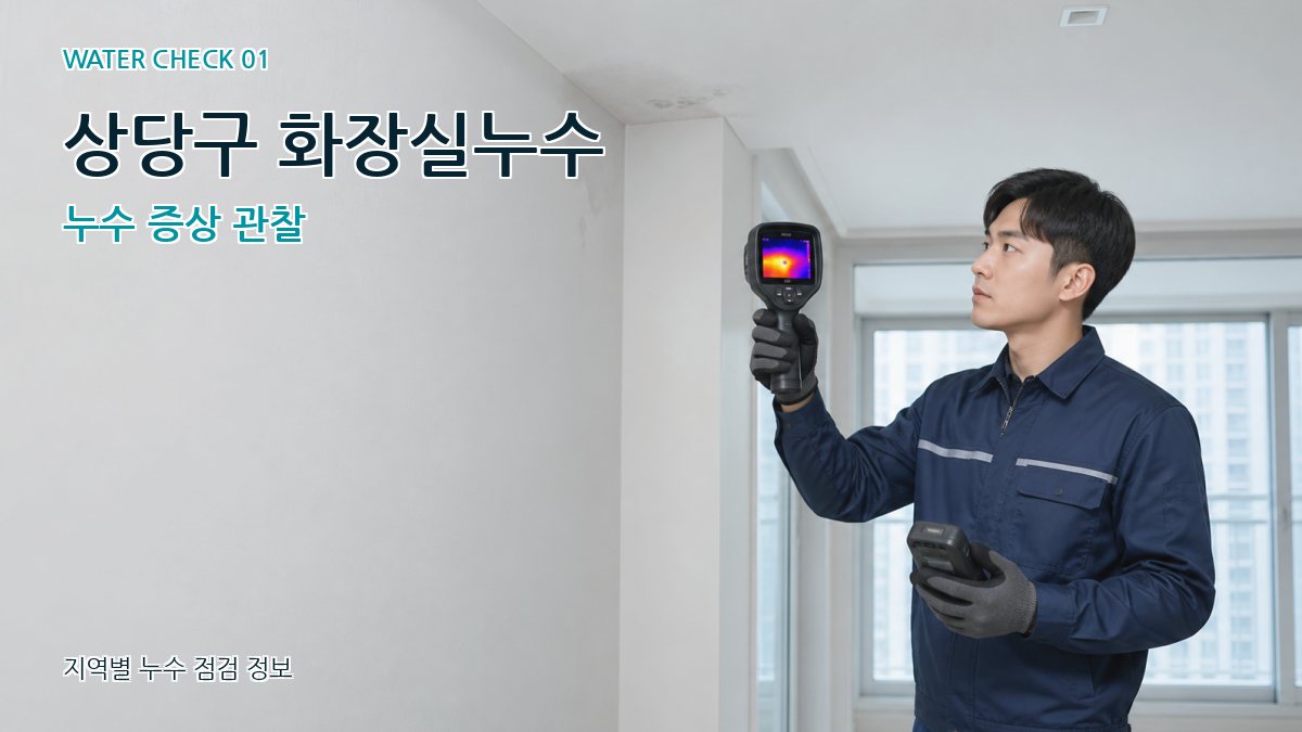 상당구 아파트누수 누수탐지 이미지