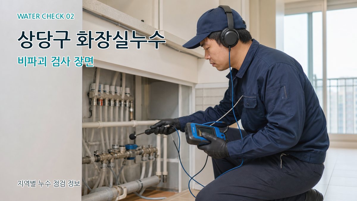 상당구 화장실누수 누수탐지 이미지