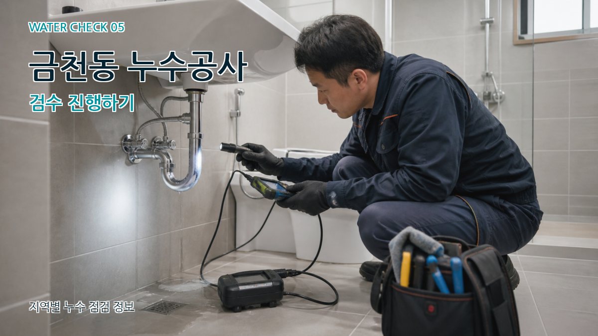 금천동 누수공사 검수 진행하기
