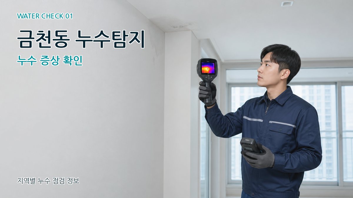 금천동 아파트누수 누수탐지 이미지