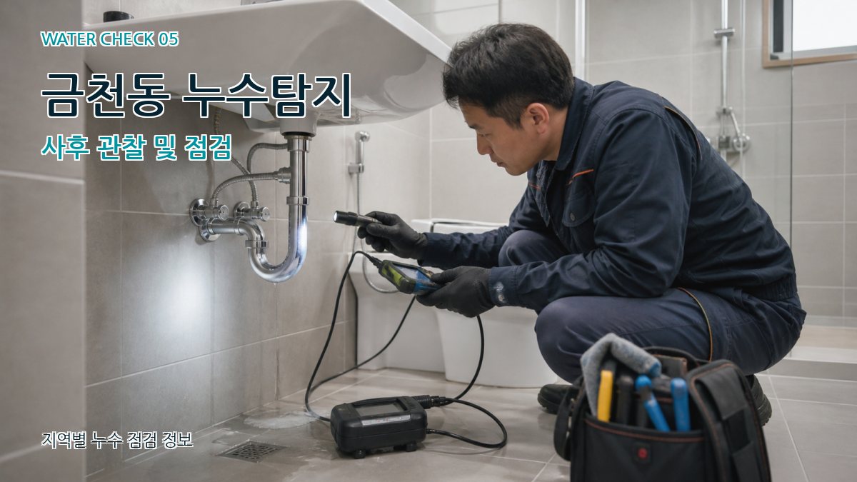 금천동 누수공사 누수탐지 이미지