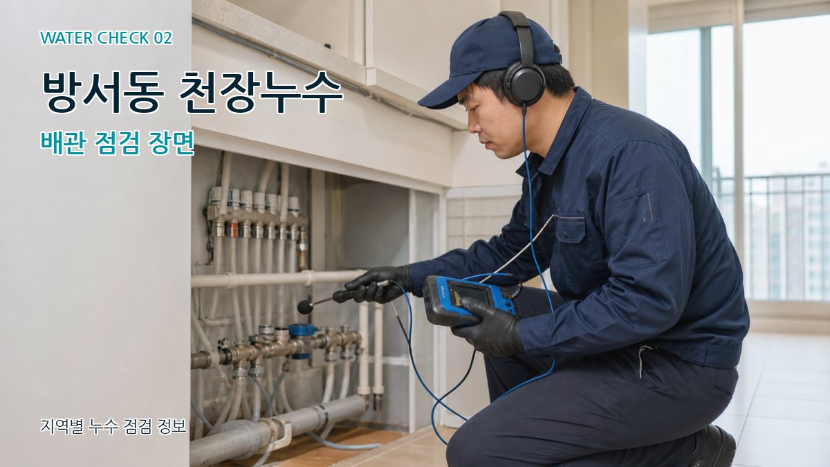 방서동 화장실누수 누수탐지 이미지